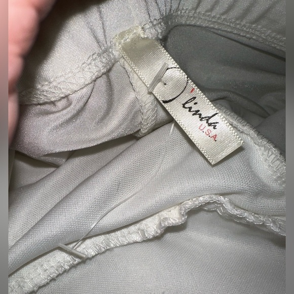 Strapless rouched cream going out cream White embellished Dress size small Y2K - Picture 5 of 8